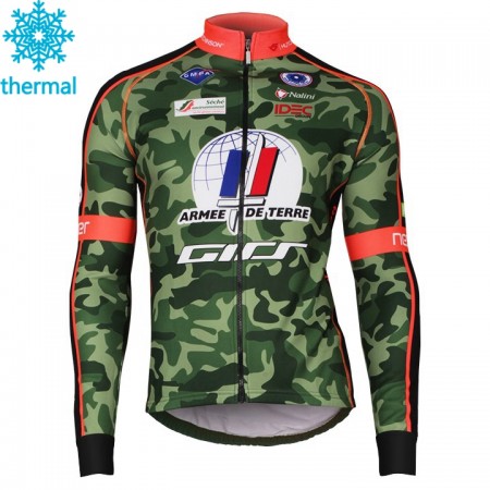 Maillot vélo 2018 Armee De Terre Hiver Thermal Fleece N001